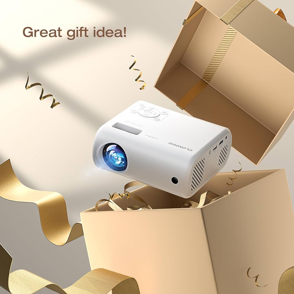 CLOKOWE 1080P プロジェクター 本体 Amazon.com: Mini Projector, CLOKOWE 2024 Upgraded Portable